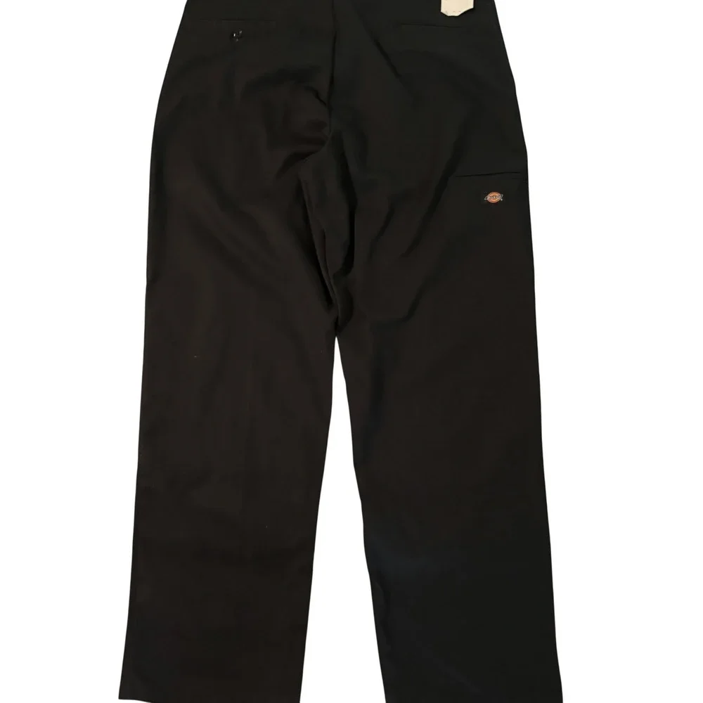 Dickies Men's 85283 Loose Fit Double Knee Cell Phone Pocket Blk Work Pants 38x34